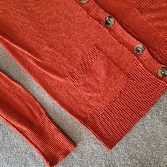 Mossimo Supply Co Cardigan Y2K Orange Women's Small - Picture 3 of 5